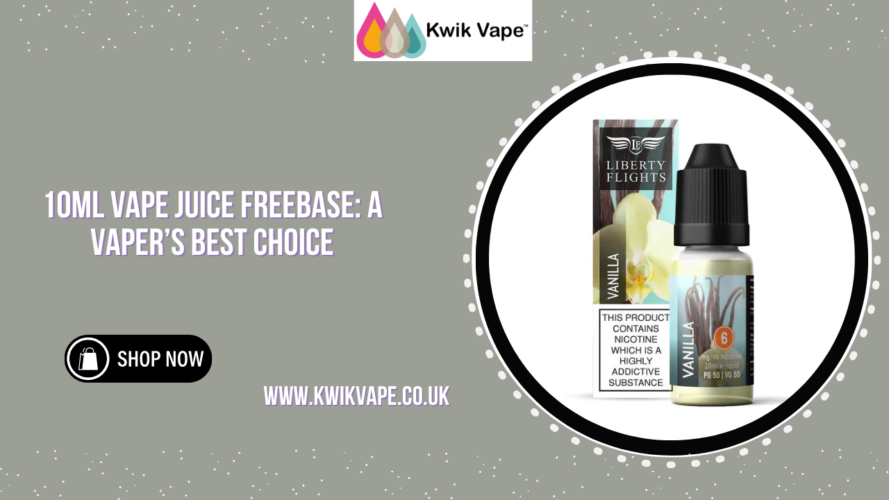 10ml Vape Juice Freebase