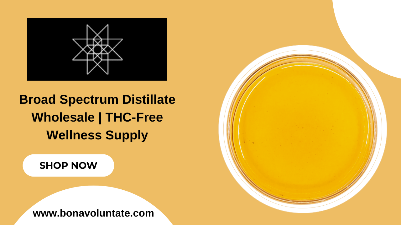 Broad Spectrum Distillate Wholesale | THC-Free Wellness Supply