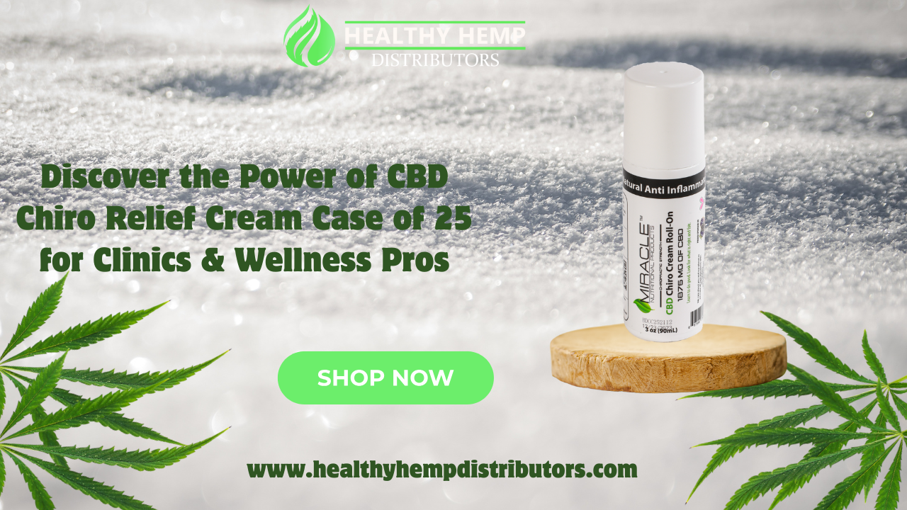 CBD Chiro Relief Cream Case of 25