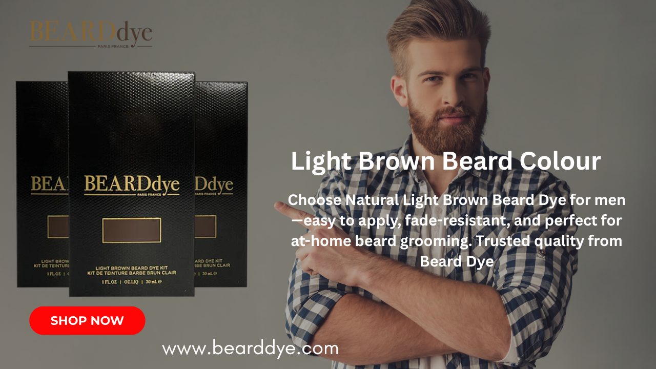 Natural light Brown Beard Dye