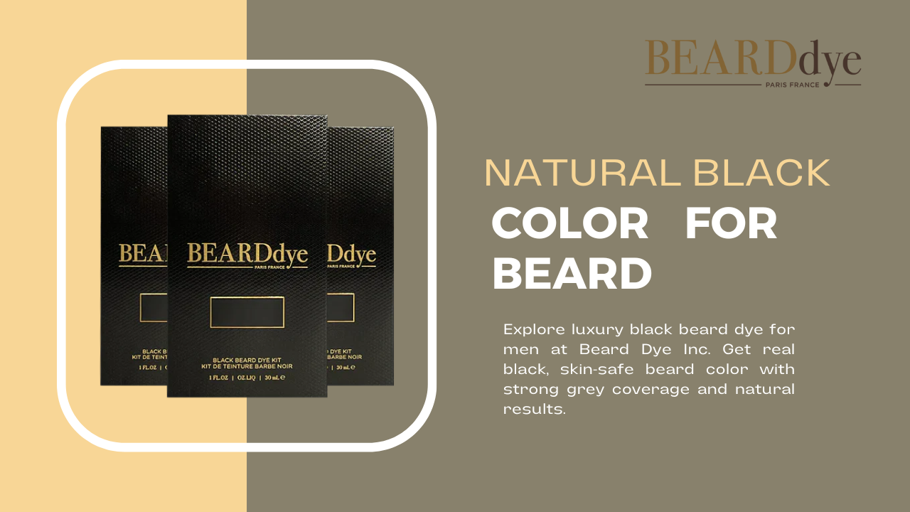 Natural Black Color For Beard