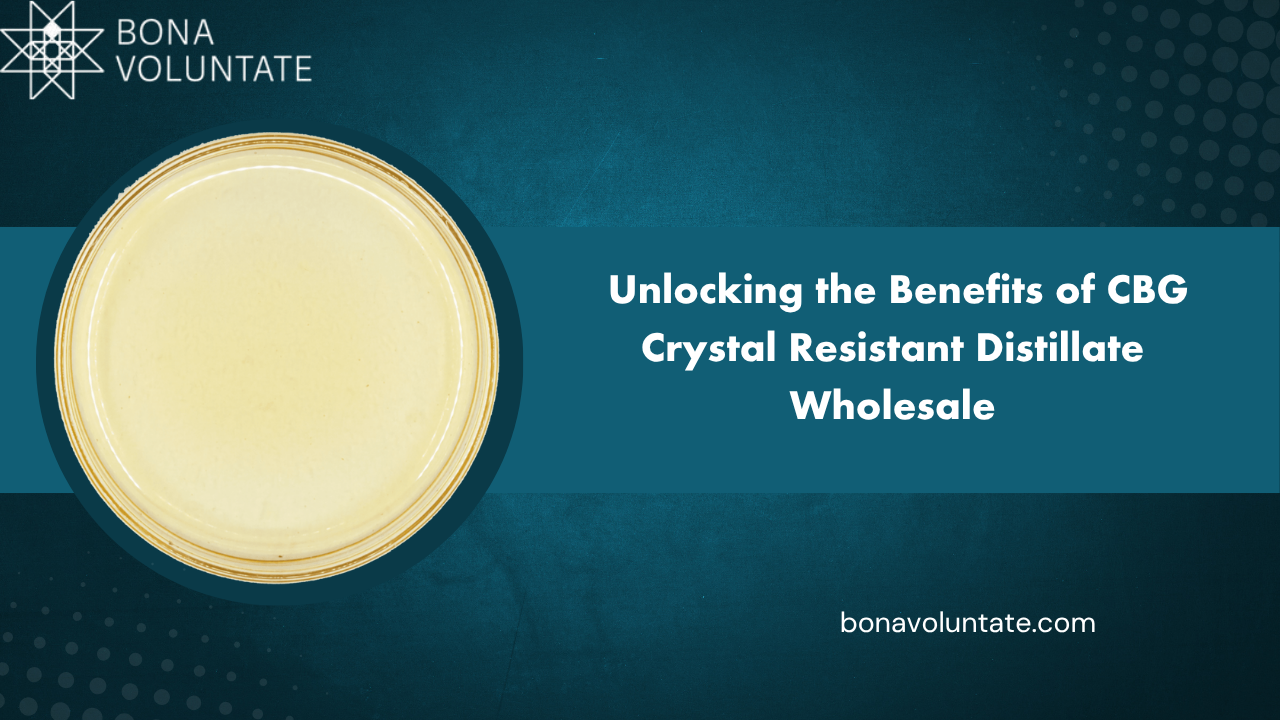 CBG crystal resistant distillate wholesale